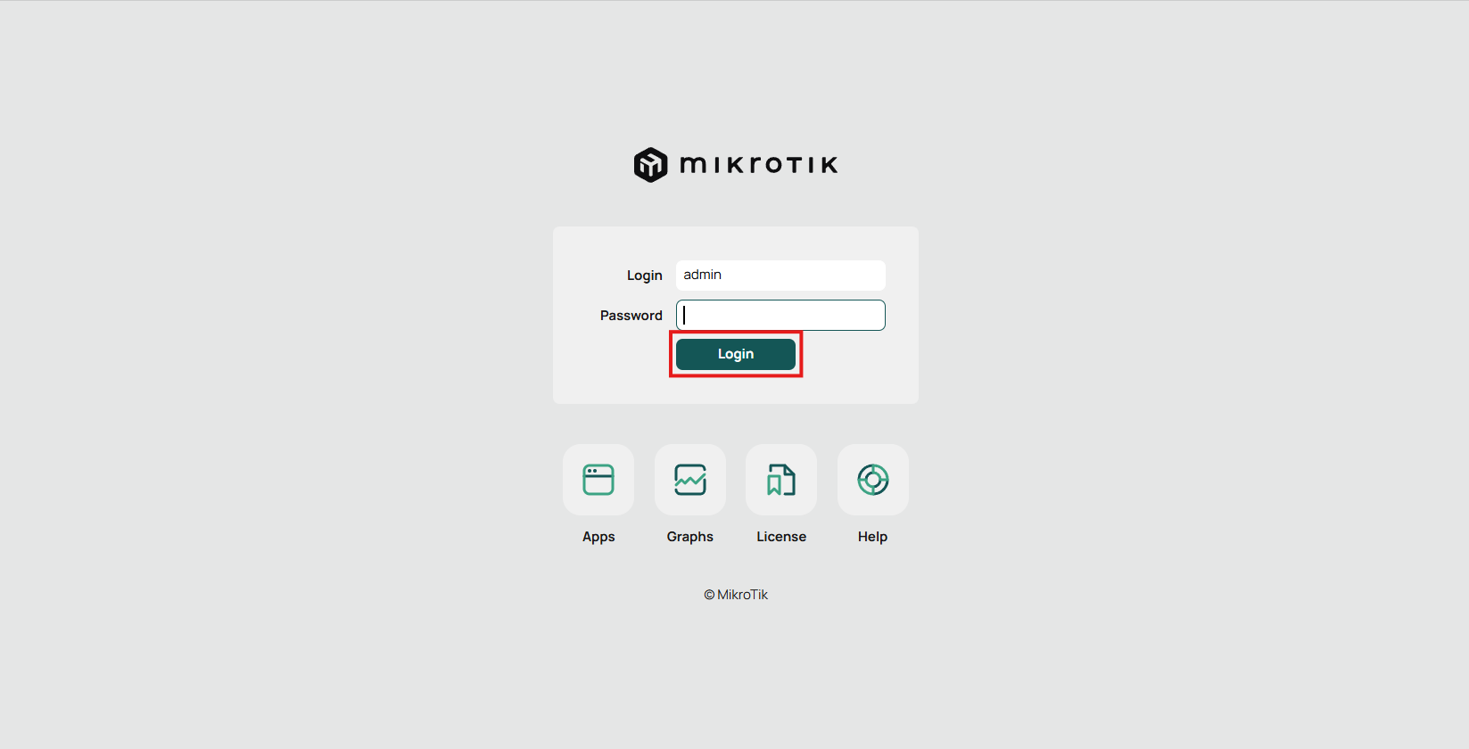 MikroTik Login